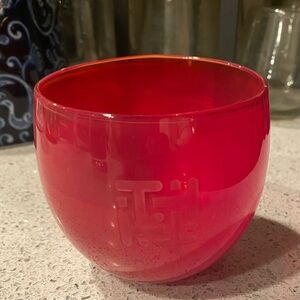 Glassybaby Red Etched Drinker
